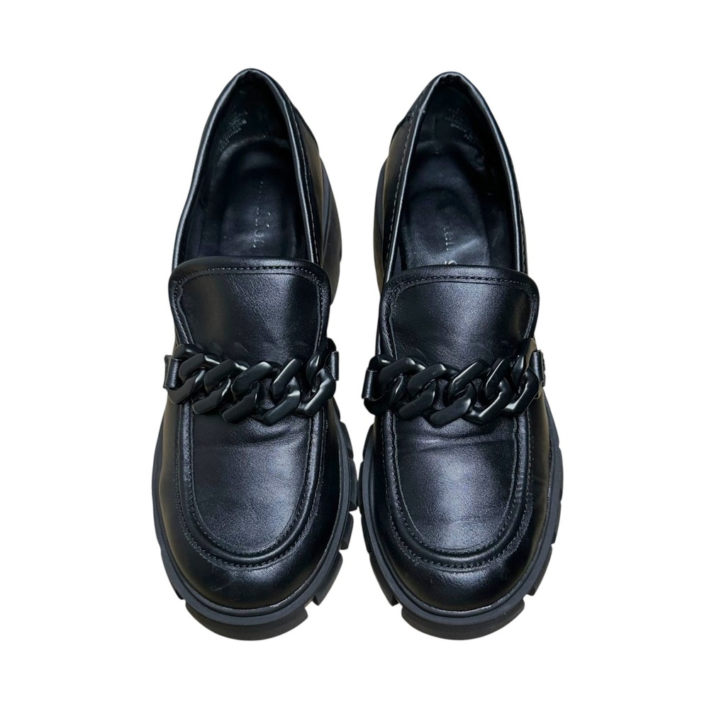 Madden Girl‎ Hoxtonn Black Chunky Platform Lug Sole Chain Loafers HOXT02J1 7M - Picture 7 of 9